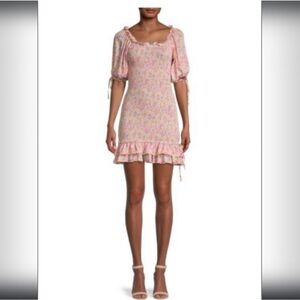 70/21 Pink Floral Casual Dress